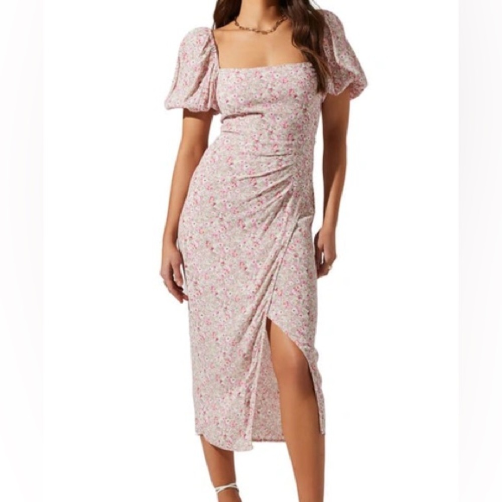 ASTR The Label Floral Pink Women's Dress - Picture 4 of 4